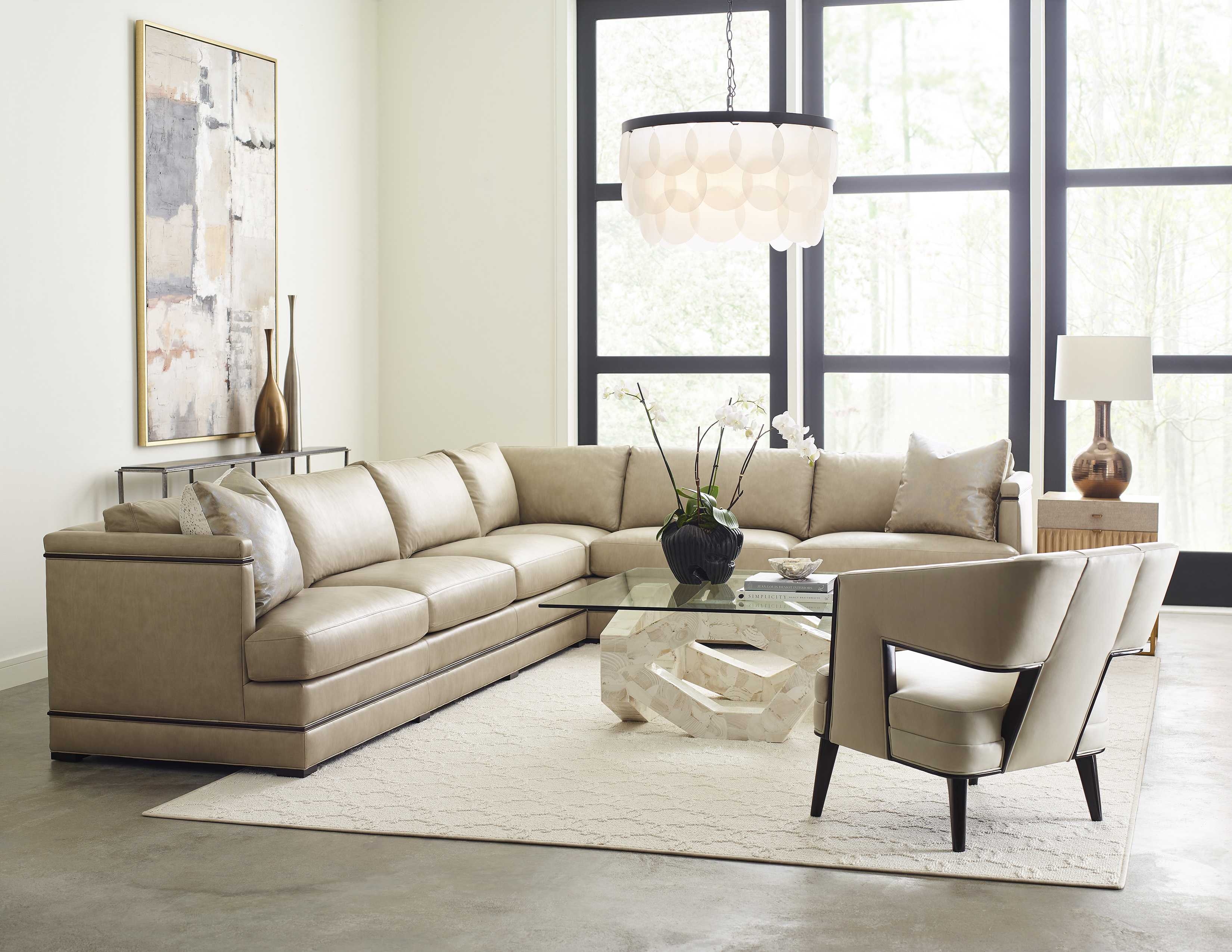 Wells Sectional and Lars Chair