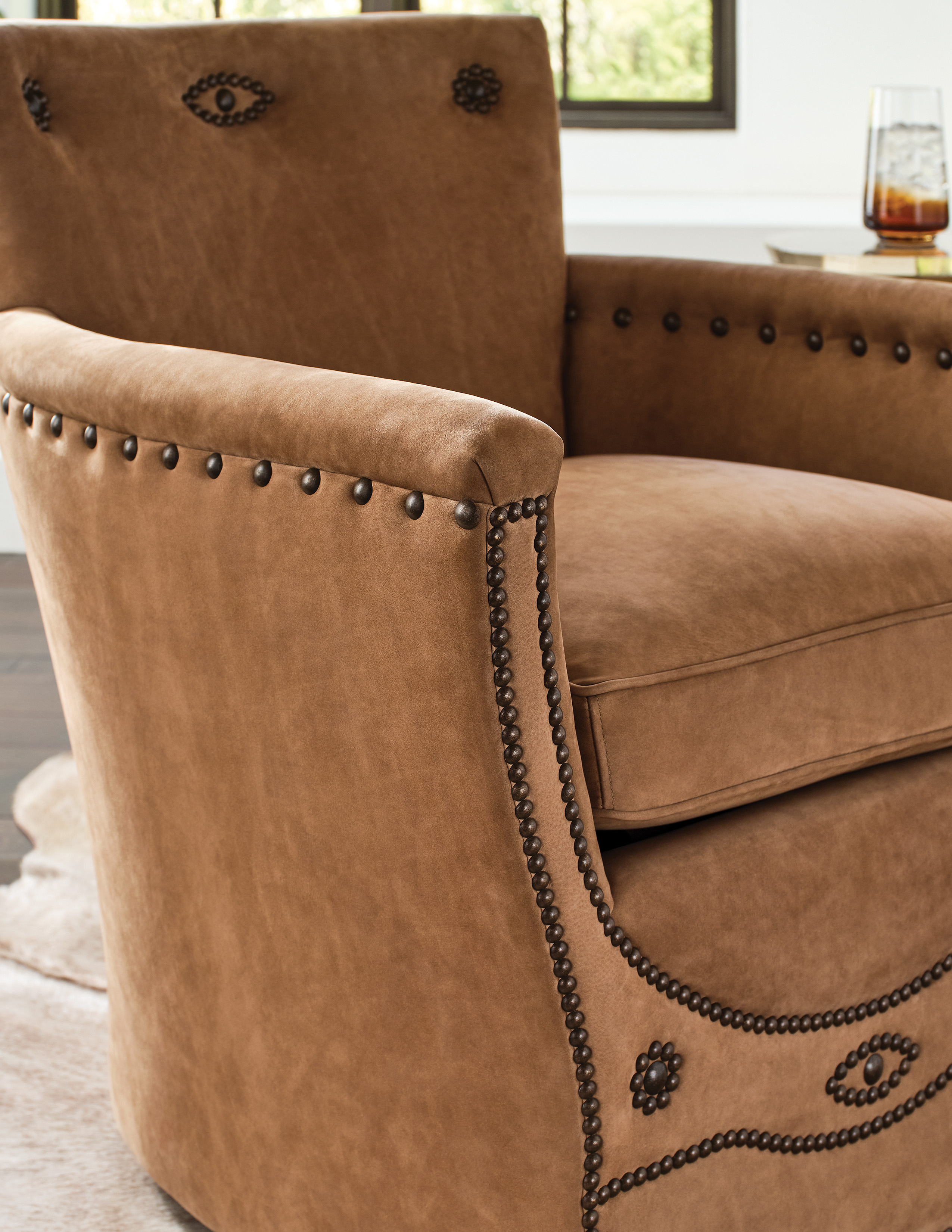Rhodes Swivel Chair Detail