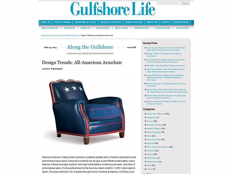  Gulfshore Life Mar. 2015 - Utopia Chair 