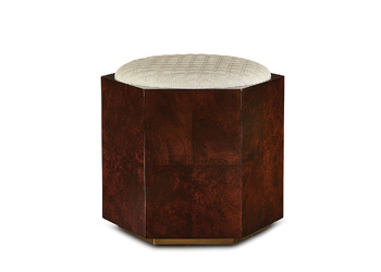 HEZEKIAH QUILTED STOOL