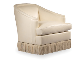REGENCY SWIVEL CHAIR WITH BULLION