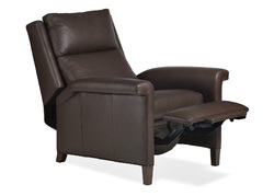 Ghent Leather Recliner, Modern Rustic Style, Full Grain Leather